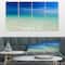 Designart - Turquoise Ocean Under Blue Sky - Modern Seascape Canvas Artwork